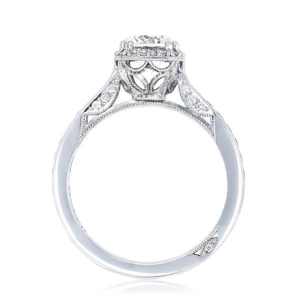Round with Cushion Bloom Engagement Ring - Image 2