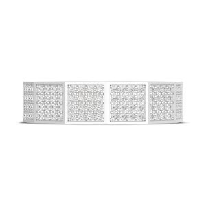 Diamond Faceted - Full Coverage Wedding Band in High Polish  - 6mm