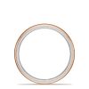 Classic Two-Tone Rounded Wedding Band in High Polish - Image 2
