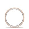 Classic Two-Tone Rounded Wedding Band in Satin Finish - Image 2