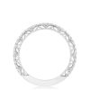 French Pavé Diamond Wedding Band - Image 2