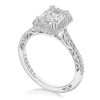 Emerald Bloom Engagement Ring - Image 3