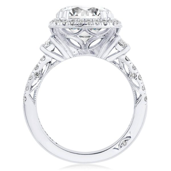 Oval 3-Stone Engagement Ring - Image 2