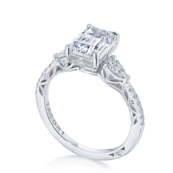 Emerald 3-Stone Engagement Ring - Image 3