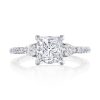 Princess 3-Stone Engagement Ring