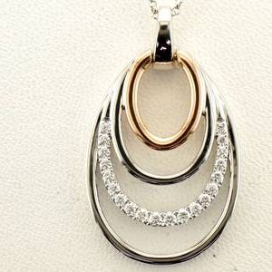 14K TT PEND 0.25 DIA