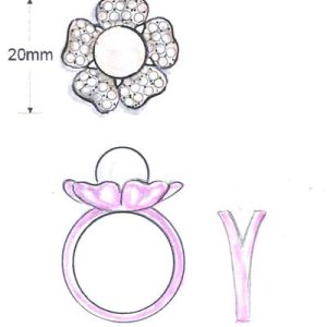 14K R/G RING 0.86 DIA 0.001 FP |B|