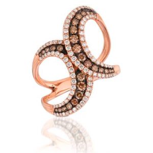 14K R/G RING 0.84 DIA