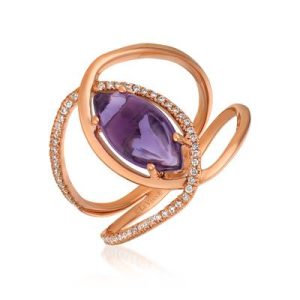 14K R/G RING 0.16 DIA 1.84 AM |H|