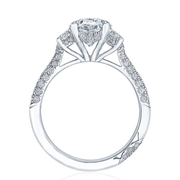 Oval 3-Stone Engagement Ring - Image 2