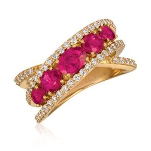 14K Y/G RING 0.63 DIA 1.62 RU |EHF|