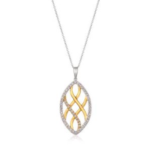 14K TT PEND 0.95 DIA