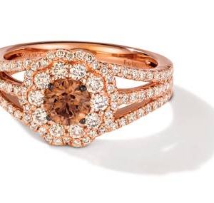 14K R/G RING 1.29 DIA