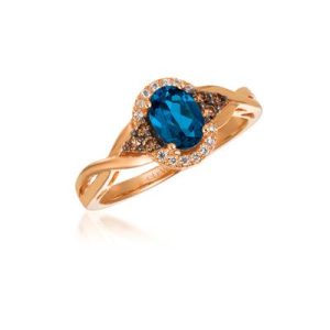 14K R/G RING 0.18 DIA 0.70 DB |E|