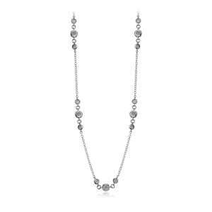 Necklace in 18k Gold with Diamonds