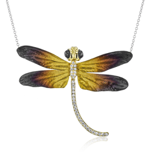 Pendant in 18k Gold with Diamonds