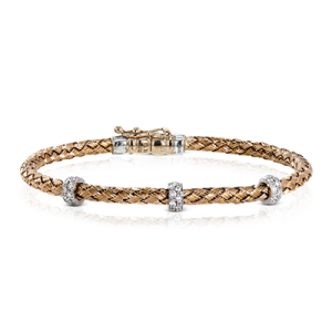 Bangle in 18k Gold with Diamonds