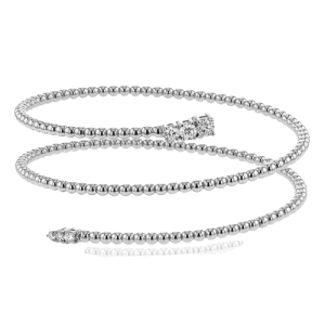 Bangle in 18k Gold with Diamonds