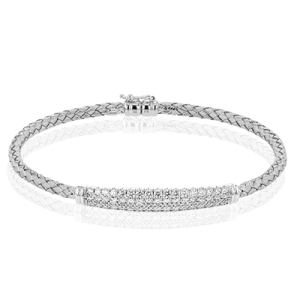 Bangle in 18k Gold with Diamonds