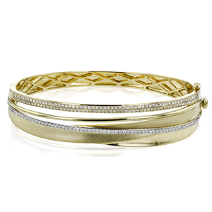 Bangle in 18k Gold with Diamonds