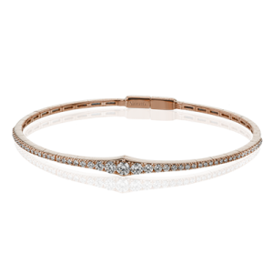 Bangle in 18k Gold with Diamonds