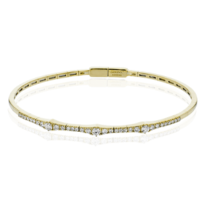 Bangle in 18k Gold with Diamonds