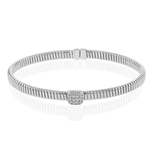 Bangle in 18k Gold with Diamonds