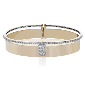 Bangle in 18k Gold with Diamonds