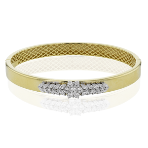 Bangle in 18k Gold with Diamonds