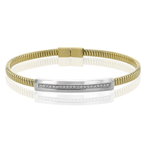 Bangle in 18k Gold with Diamonds