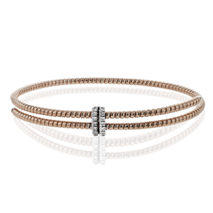Bangle in 18k Gold with Diamonds