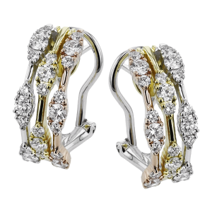 Earring in 18k Gold with Diamonds
