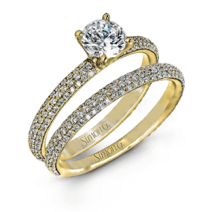 Wedding Set in 18k Gold with Diamonds