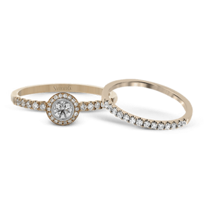 Wedding Set in 18k Gold with Diamonds
