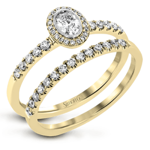 Wedding Set in 18k Gold with Diamonds
