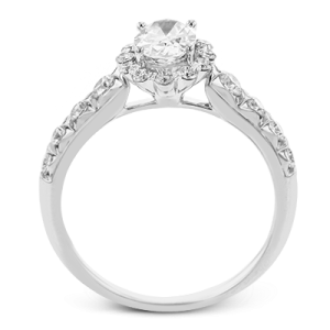 Engagement Ring in 18k Gold with Diamonds