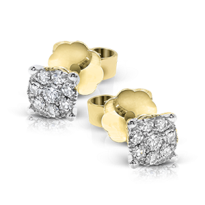 Earring in 18k Gold with Diamonds