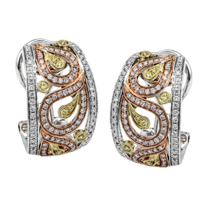 Earring in 18k Gold with Diamonds