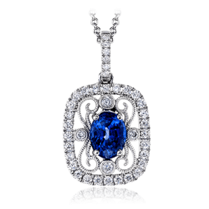 Color Pendant in 18k Gold with Diamonds