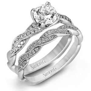 Wedding Set in 18k Gold with Diamonds