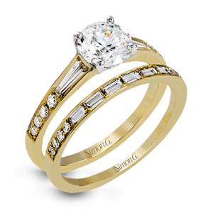 Wedding Set in 18k Gold with Diamonds