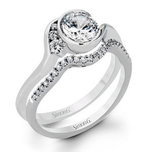 Wedding Set in 18k Gold with Diamonds