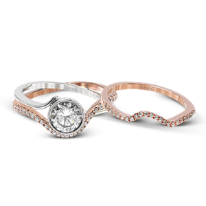 Wedding Set in 18k Gold with Diamonds