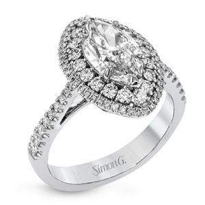 Engagement Ring in 18k Gold with Diamonds