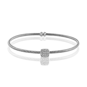 Bangle in 18k Gold with Diamonds