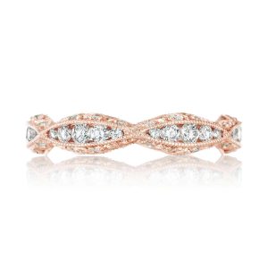 Twist with Diamond Accent Wedding Band