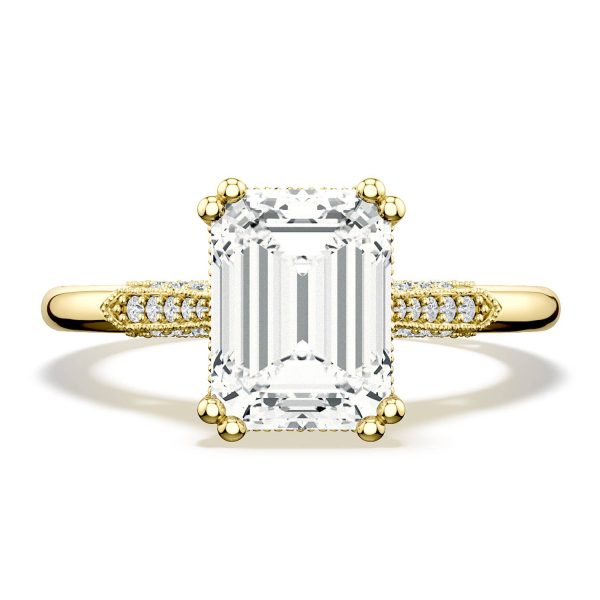 Emerald Solitaire Engagement Ring