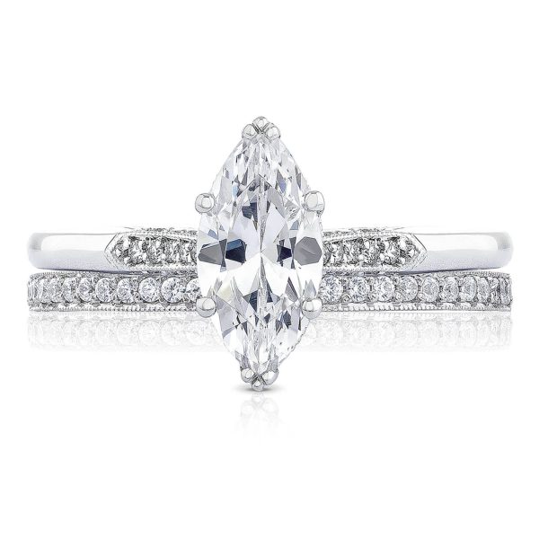 Marquise Solitaire Engagement Ring - Image 3