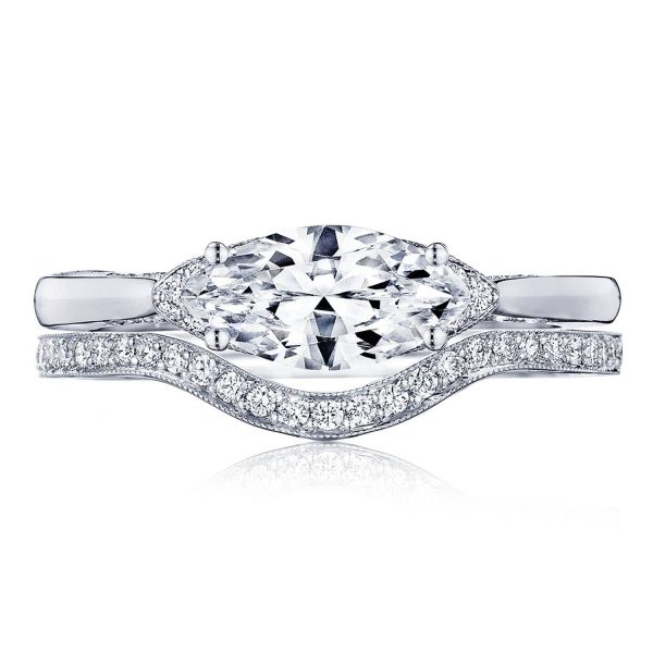 Marquise Solitaire Engagement Ring - Image 3