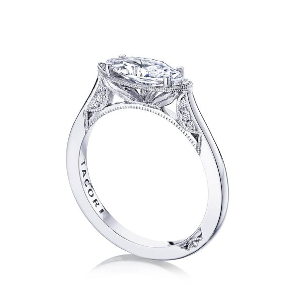 Marquise Solitaire Engagement Ring - Image 4